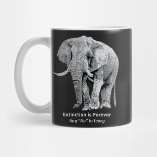 African Elephant "Say No to Ivory" Wildlife Apparel Mug